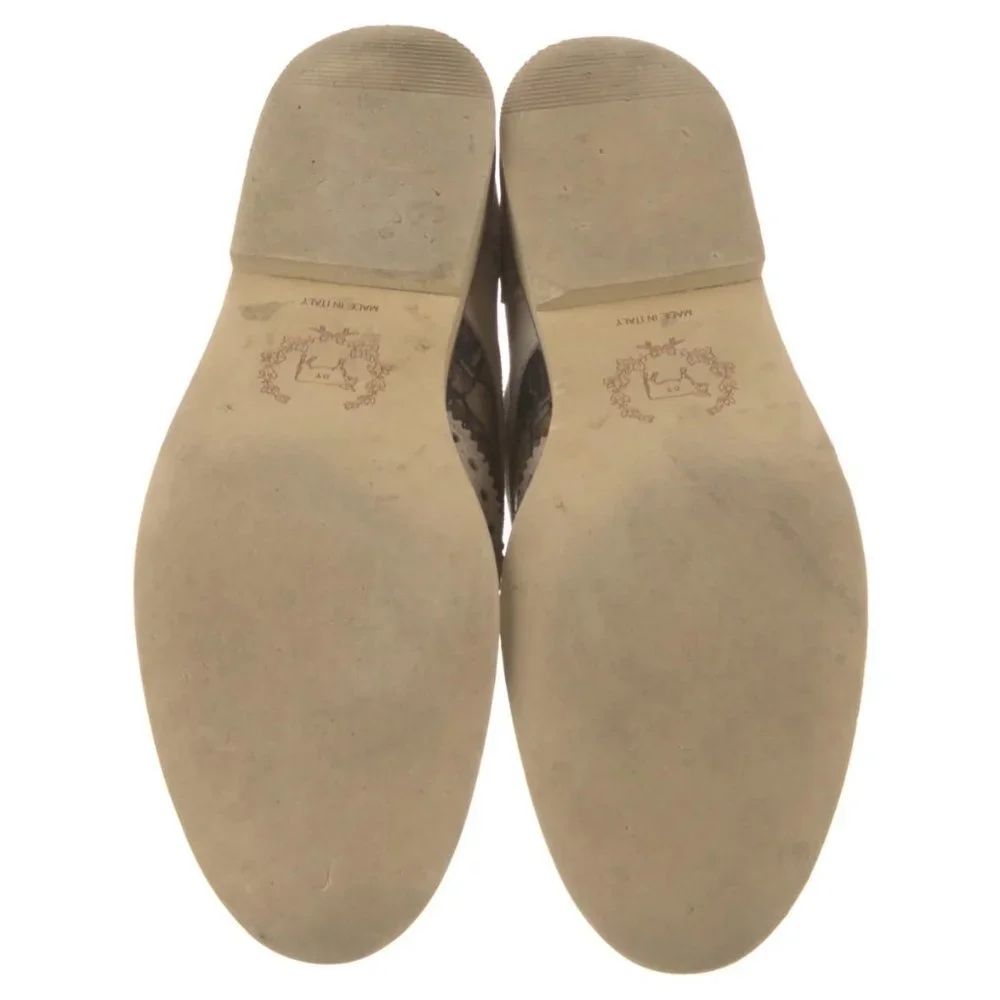 DEL TORO Suede Lasercut Accents Brogues Mens Loafers Cream Nubuck Wingtip Sz 11 - Picture 5 of 5